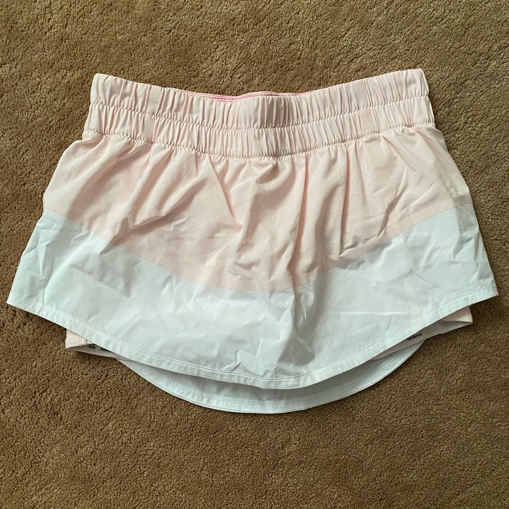 Lululemon Pink and White Skort